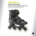 Pánské kolečkové brusle Rollerblade Crossfire LX black/lime 8