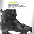 Pánské kolečkové brusle Rollerblade Crossfire LX black/lime 10
