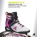 Dámské kolečkové brusle Rollerblade Macroblade 84 W light grey/violet/orange 8