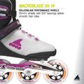 Dámské kolečkové brusle Rollerblade Macroblade 84 W light grey/violet/orange 9