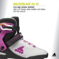 Dámské kolečkové brusle Rollerblade Macroblade 84 W light grey/violet/orange 11