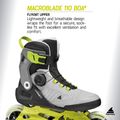 Pánské kolečkové brusle Rollerblade Macroblade 110 Boa black/grey/lime 8