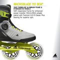 Pánské kolečkové brusle Rollerblade Macroblade 110 Boa black/grey/lime 9