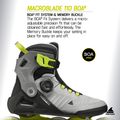 Pánské kolečkové brusle Rollerblade Macroblade 110 Boa black/grey/lime 10