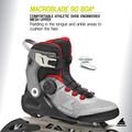 Pánské kolečkové brusle Rollerblade Macroblade 90 Boa black/grey/red 8