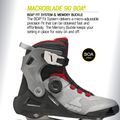 Pánské kolečkové brusle Rollerblade Macroblade 90 Boa black/grey/red 10
