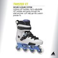 Kolečkové brusle Rollerblade Twister Xt grey pearl/periwinkle 8