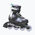 Dětské kolečkové brusle Rollerblade Microblade SL Jr black/lavender/light blue