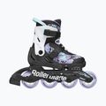 Dětské kolečkové brusle Rollerblade Microblade SL Jr black/lavender/light blue 2