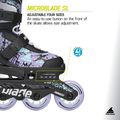 Dětské kolečkové brusle Rollerblade Microblade SL Jr black/lavender/light blue 9