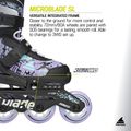 Dětské kolečkové brusle Rollerblade Microblade SL Jr black/lavender/light blue 10