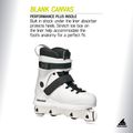 Pánské kolečkové brusle Rollerblade Blank Canvas white 7