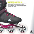 Dámské kolečkové brusle Rollerblade Macroblade 90 W black/burgundy/ocean green 9