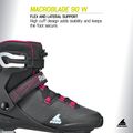 Dámské kolečkové brusle Rollerblade Macroblade 90 W black/burgundy/ocean green 11