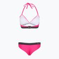 Dámské dvoudílné plavky EA7 Emporio Armani Logo Tape Bikini Triangle neon pink 2