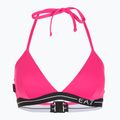 Dámské dvoudílné plavky EA7 Emporio Armani Logo Tape Bikini Triangle neon pink 3