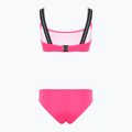 Dámské dvoudílné plavky EA7 Emporio Armani Logo Tape Bikini Top neon pink 2