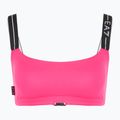 Dámské dvoudílné plavky EA7 Emporio Armani Logo Tape Bikini Top neon pink 3