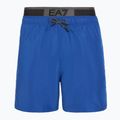 Pánské plavecké šortky EA7 Emporio Armani Logo Tape Boxer turquoise sea