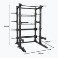 Tréninková klec Centr Perform Series Half Rack Complete Package Centr x Hyrox black 9