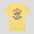 Pánské tričko Kaotiko Washed Burguer yellow 2