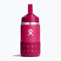 Termo láhev Hydro Flask Wide Mouth Straw Lid And Boot 355 ml růžová W12BSWBB623