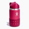 Termo láhev Hydro Flask Wide Mouth Straw Lid And Boot 355 ml růžová W12BSWBB623 2