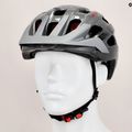Cyklistická přilba Alpina Anzana darksilver/black/red gloss 10