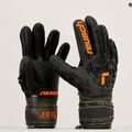 Reusch Attrakt Freegel Silver Finger Support Juniorské brankářské rukavice černo-zelené 5372030-5555 14