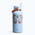 Termo láhev Hydro Flask Wide Mouth with Flex Straw Cap 946 ml western light blue