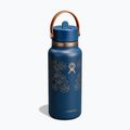 Termo láhev Hydro Flask Wide Mouth with Flex Straw Cap 946 ml western dark blue 2
