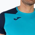 Pánské běžecké tričko Joma Record II fluor tyrkysová/navy 5