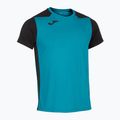 Pánské běžecké tričko Joma Record II turquoise black 9