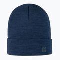 Zimní čepice BUFF Heavyweight Merino Wool solid night blue
