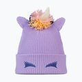 Dětská zimní čepice BUFF Knitted Fun unicorn grape ice
