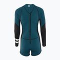 Dámský plavecký neopren Hurley Advant Shorty Texture 2/2 mm Springsuit black/skyblue 2