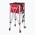 Koš na míče Nox Foldable Balls Basket With Wheels Red