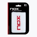 Zápěstní potítka NOX Wristband with Logo 2 szt. white/red