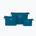 Sada organizérů Osprey Ultralight Zipper Sack Set 3 ks waterfront blue