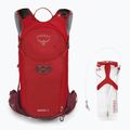 Pánský cyklistický batoh Osprey Siskin 12 l  s 2,5 l hydrovakem ultimate red