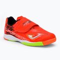 Dětské kopačky Joma Super Copa IN coral/green fluor