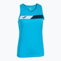 Dámské tenisové tílko Joma Court Sleeveless fluor turquoise/navy