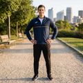 Pánská běžecká mikina Joma Record III Full Zip navy 5