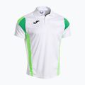 Pánské tenisové tričko Joma Montreal white/fluor green 2