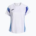 Dámské tenisové tričko Joma Montreal white/sky blue