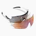 Cyklistické brýle Tifosi Alliant 3 white black/smoke/ac red/clear