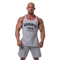 Dámské sportovní tílko tank top tričko  NEBBIA Old-School Muscle Tank top tričko  light grey