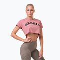 Dámský sportovní top NEBBIA Loose Fit & Sporty Crop Top růžový 5830710