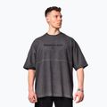 Pánské sportovní  tričko NEBBIA Washed-Off Heavyweight No Shortcuts black