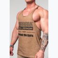 Pánské sportovní  tílko NEBBIA Washed-Off Stringer Max Out light brown 4